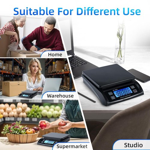 **Precision Digital Postal Scale by [Brand Name] - 66lb Capacity | Backlight LCD & Auto-Off Features**