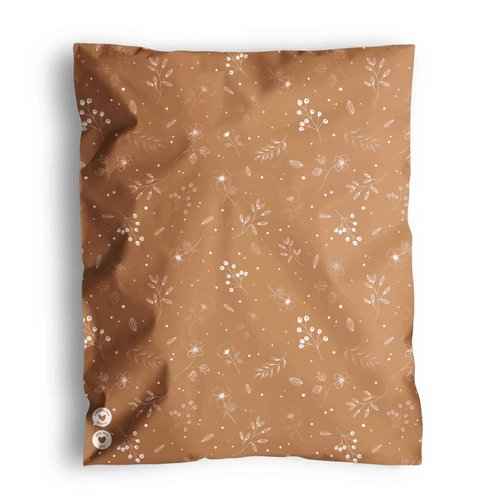 Poly Mailers 14.5 x 19 Inch- 100 pack Biodegradable Shipping Bags for Clothes and Large Items - Impack Self-Seal Waterproof Thick Mailing Envelope for Accessories & Clothing - Floral Chestnut
