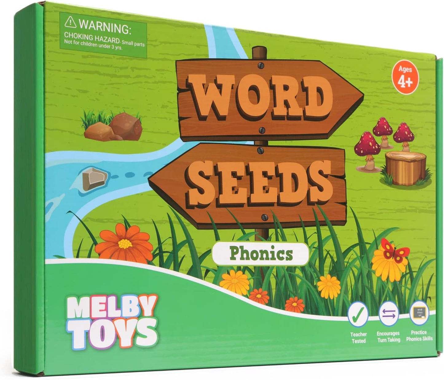 Word Seeds Phonics Game - Engaging Reading & Board Game for Kids Ages 4-8 | Learn CVC & Kindergarten Skills