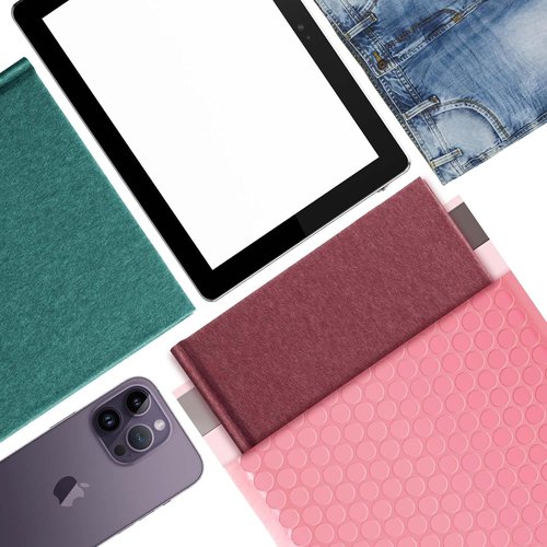 PackBabol Bubble Mailers - 8.5x11 Inch Opaque Self-Seal Padded Envelopes | Waterproof Shipping Bags (Pink)