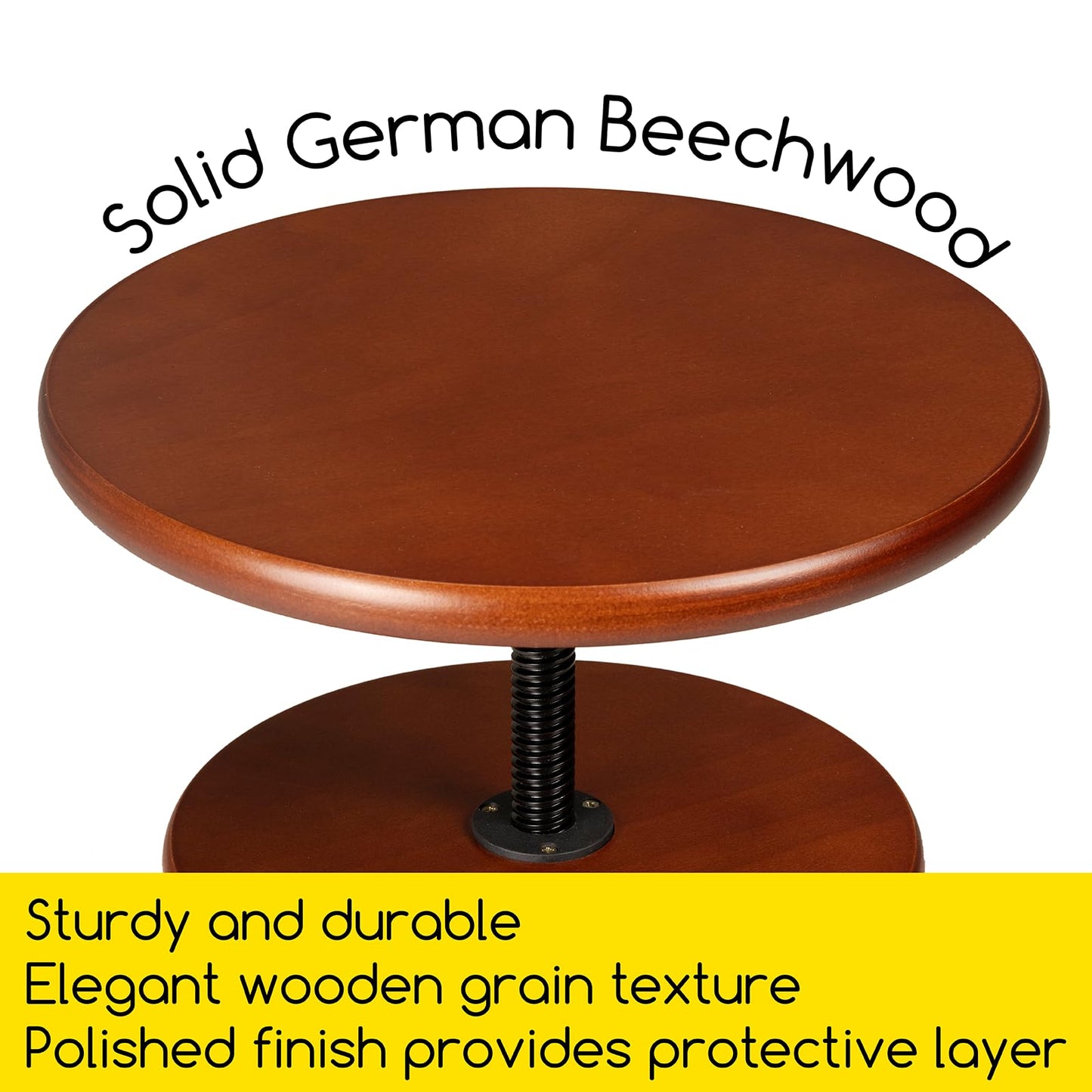 MEEDEN Wooden Drafting Stool with Adjustable Height, Artist Stool,Office Studio Stool, Up to 220 Lbs,German Beech Wood, Perfect for Artists Studio,Home Use,Kitchen,Bars