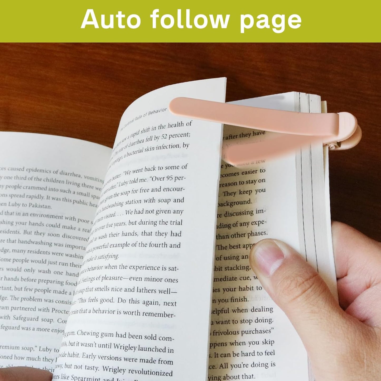 SMUK Funny Bookmarks - 4pcs Silicone Automatic Book Page Holders for Book Lovers | Creative Reading Accessories