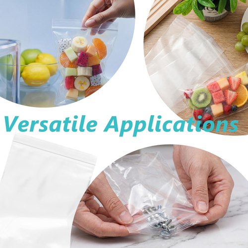 Clear Poly Bags by [Brand Name] - 2000 Pcs 4x6 Inch Reclosable Zip Bags for Jewelry & Small Business Packaging