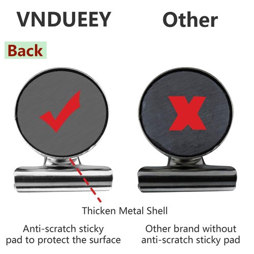 VNDUEEY 20 Pack Fridge Magnets Refrigerator Magnets Strong Magnetic Clips, Magnet Clips Heavy Duty, Whiteboard Magnet Magnetic Paper Clips for Home, School, Office, Teaching, Locker (Silver)