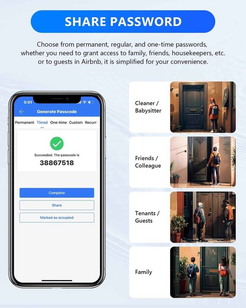 [New]Smart Lock Box,CATCHFACE Wireless Smart Key Lockbox Electronic LockBox Key Lock Box App Control,Share eKey,Wall Mount & Door Handle,Home/Office/Warehouse/Realtor