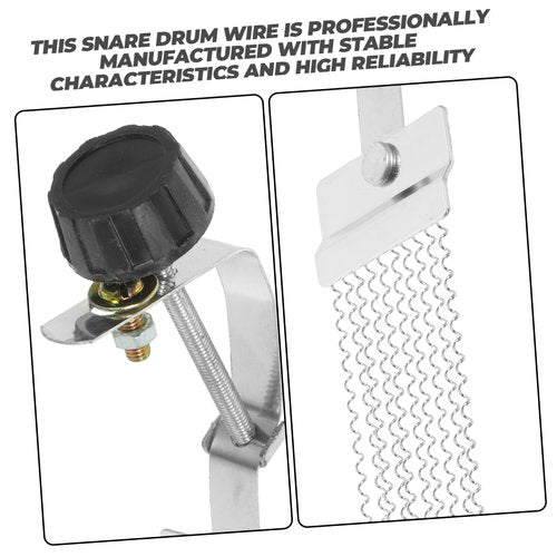 UPKOCH 2Pcs Snare Drum Wire Replacement Durable Iron Snare Strip for Box Drum Accessories Easy to Install Strong and for Musicians and Drummers