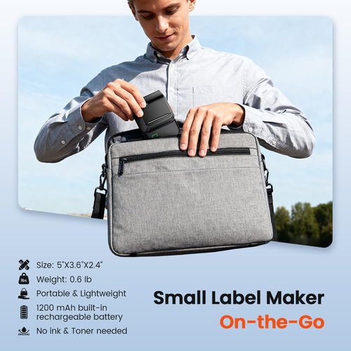 Ponek Label Maker Machine - Versatile Address & Barcode Printer with 4000 Icons | Ideal for Home, Office & School