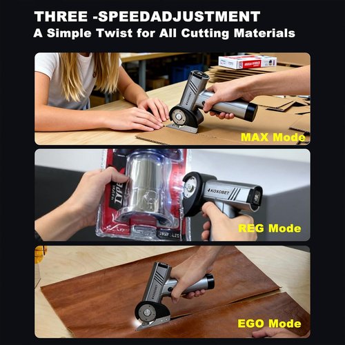 2026 Upgrade Cordless Cutting Tool - 4.2V Electric Chop Saw with LED Display & Brushless Motor | Silver