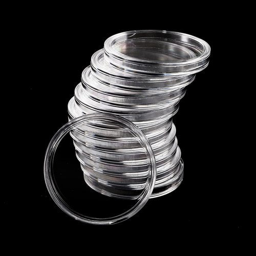 ZOOFOX 120 Pieces Coin Capsules Holder, 40 mm Silver Dollar Coin Case Container with Storage Organizer Box for Coin Collection Supplies