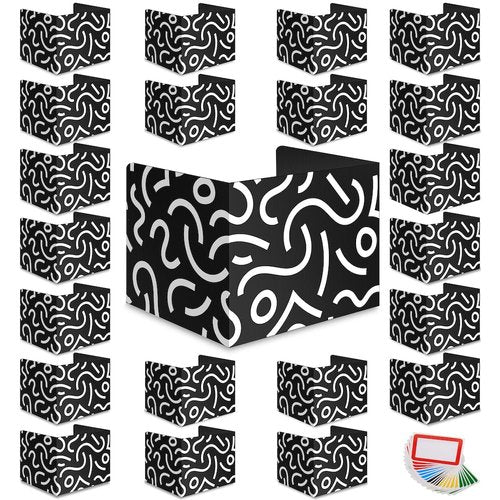22-Pack Desk Dividers for Students - Durable & Waterproof Plastic Study Carrel Divider, Classroom Folders Teacher Supplies, Easy-to-Clean Plastic Privacy Shield Folder Boards for Student Desks