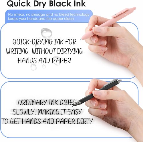 Donyang Gel Pens - 7-Pack 0.5mm Black Ink Fine Point Pens for Smooth Writing | Perfect for Journaling & Note Taking