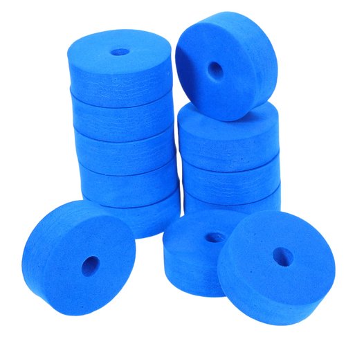 Toddmomy 12Pcs Lake Blue Cymbal Felt Pads Drum Washers for Hi Hat Stand Durable Vibration Accessories for Drum Protection and Performance
