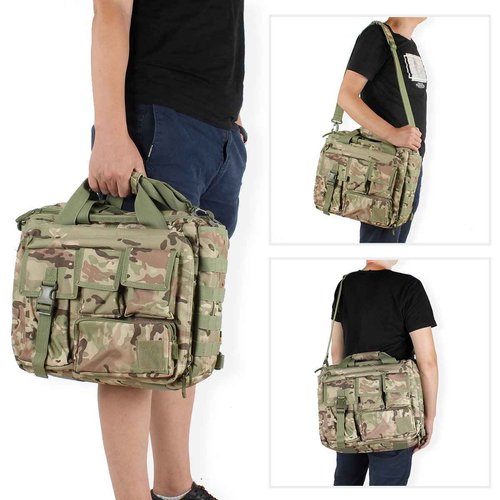 Tactical Briefcase, 15" Men's Messenger Bag Military Briefcase for Men