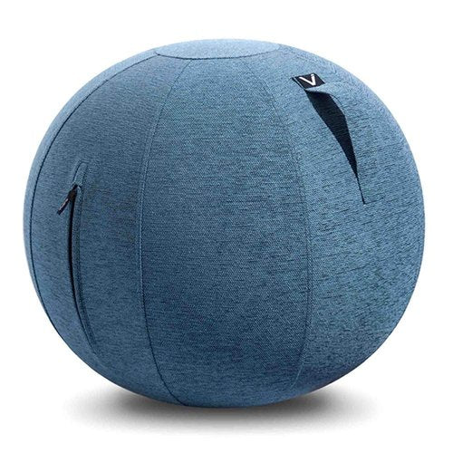 Vivora Luno - Sitting Ball Chair for Office and Home, Lightweight Self-Standing Ergonomic Posture Activating Exercise Ball Solution with Handle & Cover, Classroom & Yoga, Standard