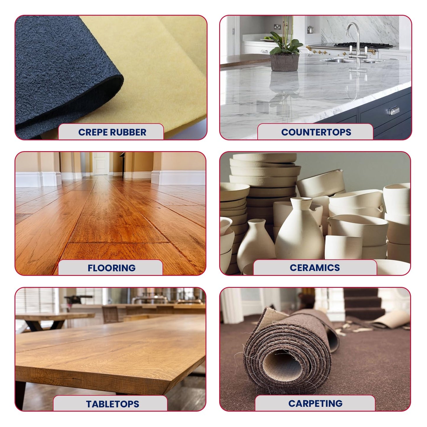 Clear-Tite Contact Cement, 4 oz. can - Laminate Flooring, Countertops, Tabletops, Crepe Rubber, Ceramics, Wood Veneers, Waterproof, Long Lasting - RH Adhesives