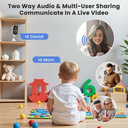 300° Pan Wireless Outdoor Security Camera, No Subscription Free 7-Day Cloud/SD, Free Human Detection, Magnetic Mount, Battery Powered Cam, 2.4G WiFi, 2K, Night Vision, 2-Way Talk, Home Security, IP65