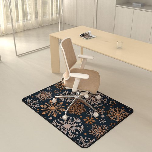 Placoot Heavy Duty Office Chair Mat for Carpet & Hardwood Floors, 48" x 36" Weight 3.5 lbs Floor Mat, Decorative Office Chair Mat, Desk Chair Mat for Carpeted Floors for Home Office