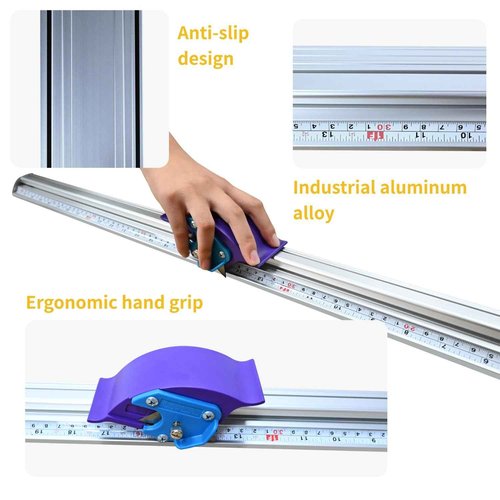 Teinfice 27 1/2" Manual Paper Cutter with Dual Measurement Ruler, Sliding Trimmer for Foam Board, Photos, PVC Film & PET Sheets, 30 Spare Blades Included