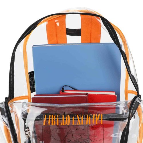 Bioworld Naruto Shippuden 17 Clear Plastic Backpack with Removable Laptop Pocket