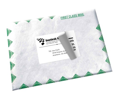 Avery Shipping Address Labels, Inkjet Printers, 100 Labels,3-1/2 x 5, Permanent Adhesive,White, 5 Packs (8168)