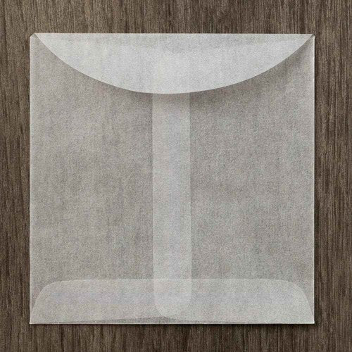 LUXPaper Open End Square Envelopes | 4" x 4" | Glassine | 30lb. Text | 250 Qty