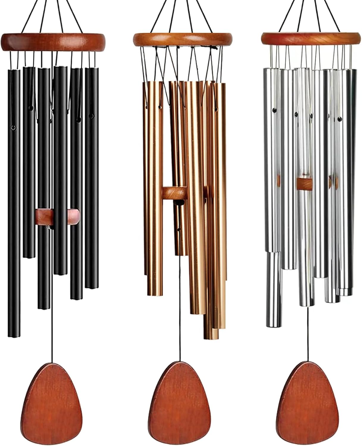 Skiennix Personalized Dog Memorial Wind Chimes - 25.5'' Pet Sympathy Gift in Silver for Dog Loss