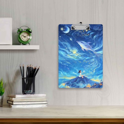 ToBeAce 8 Pack Sublimation Clipboard Blanks Double Sided, 8.9"x12.4" A4 MDF Clipboard Blanks Bulk, Sublimation Teacher Blanks for DIY Craft Gifts Classroom Office School Supplies, Letter Size