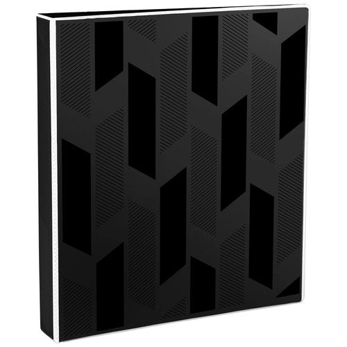 Avery Dual Effect Heavy-Duty 3 Ring Binder, 1 Inch Slant Rings, Black Binder (03218) (Pack of 6)