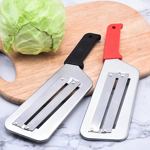Relateupon Stainless Steel Shredder Knife, Stainless Steel Shredder Knif, StainlessSteel Dual Blade Julienne Cutter,CabbageShredder, For Slicing, Shredding, For Vegetables (Black)
