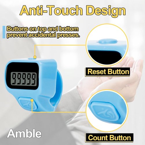Amble Clicker Counter - 6 Pack Electronic Tally Counters for Knitting, Crochet, Golf & More