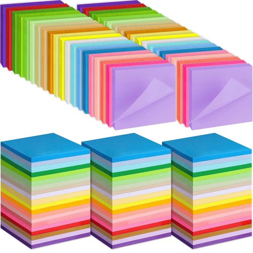 100 Pack Sticky Notes Bulk 3 x 3 in Self-Stick Note Pads Colorful Posted Note in 20 Colors Adhesive Paper Memo 50 Sheets/Pad Easy to Post for Office Home School Meetings Notebook Wall Door Window