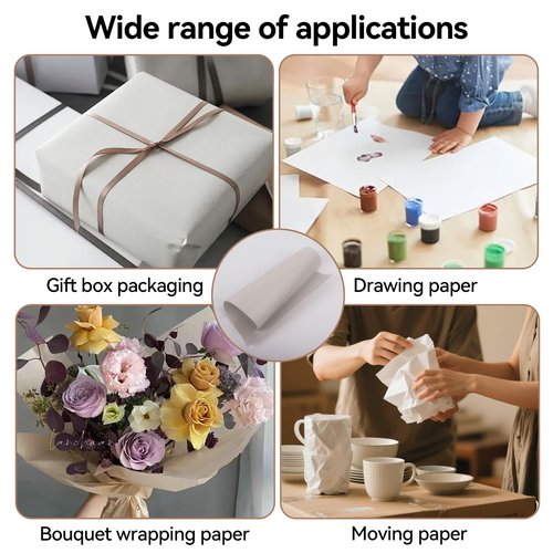Klmnop 12x12 Inch Packing Paper for Moving, 300 Sheets Small Wrapping Paper for Protecting Wrapping and Shipping Fragile Items, Moving Box Filler Protecting China and Glasses(Grey)