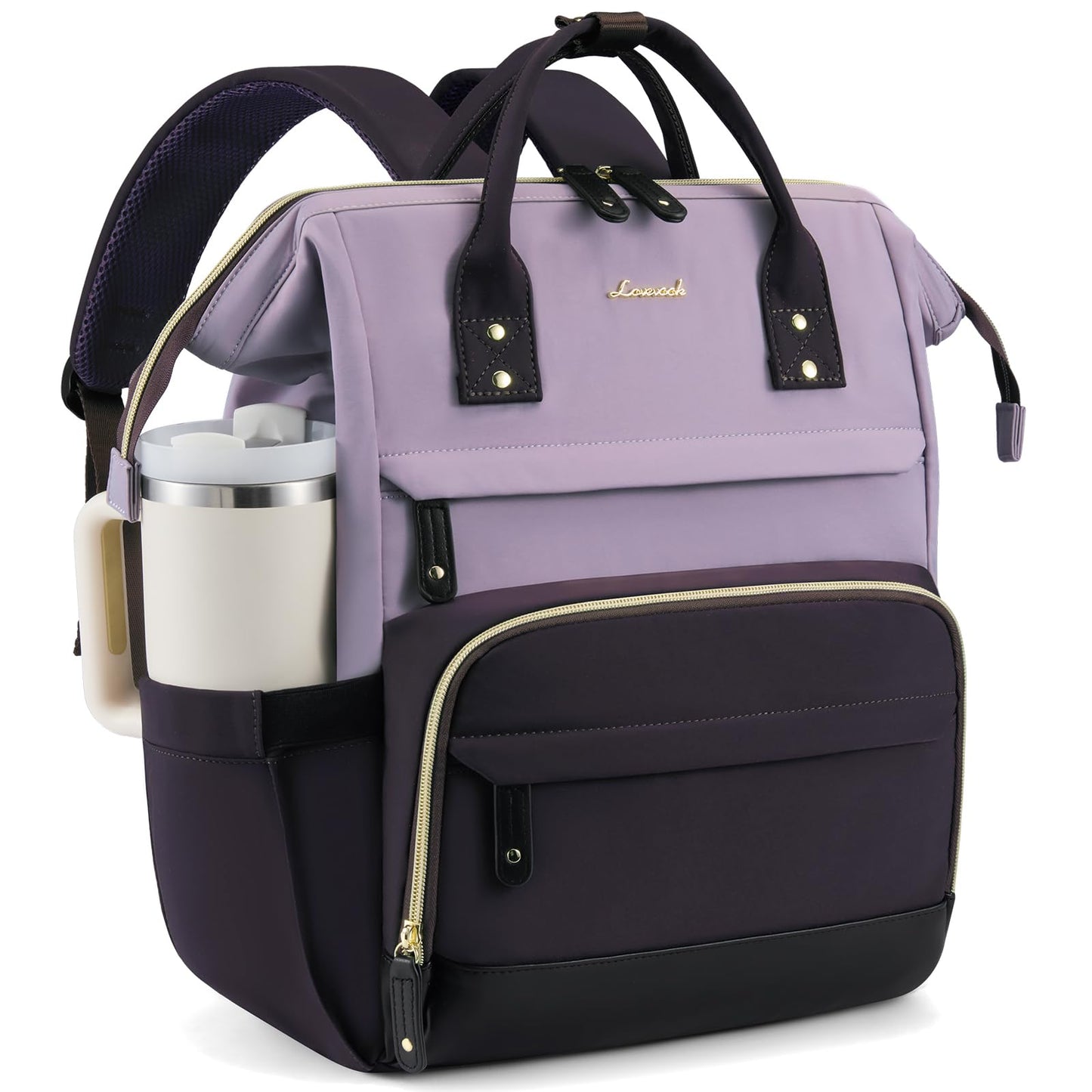 LOVEVOOK Laptop Backpack for Women, 15.6 Inch Work Business Backpacks Purse With Large Capacity
