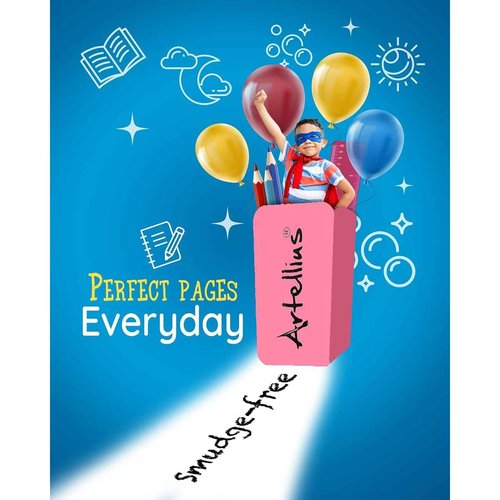 Pencil Erasers for Kids - 250-Pack Pink Pencil Erasers - Latex-Free & Smudge-Free Design - Pink School Supplies for Classroom Office Art Projects