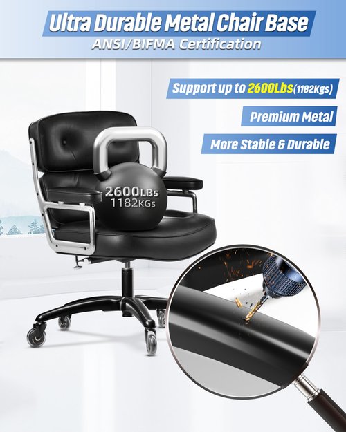 Sytopia 28" Heavy-Duty Office Chair Base Replacement with Wheels (Set of 5), Metal Base with Casters, Total Height: 7.5" (18.9 cm), Compatible with 2" Gas Cylinder