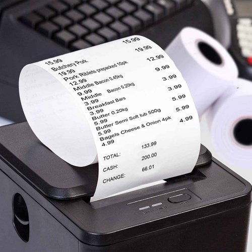 SJPACK 20 Rolls Thermal Paper 3 1/8 x 230ft Pos Receipt Paper, Cash Register Roll TM-T88 T-20 T-90 SRP-350 370