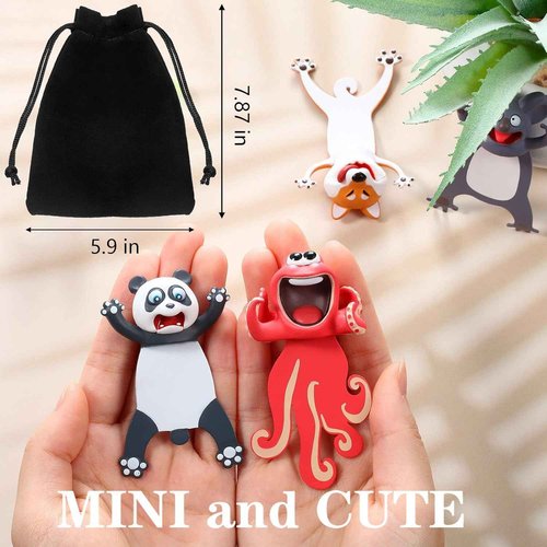 Zonon 14 Pieces 3D Bookmark Funny Animal Cartoon Bookmark Novelty Stationery Birthday Party Favors for Teens Help with Reading Office School Supplies