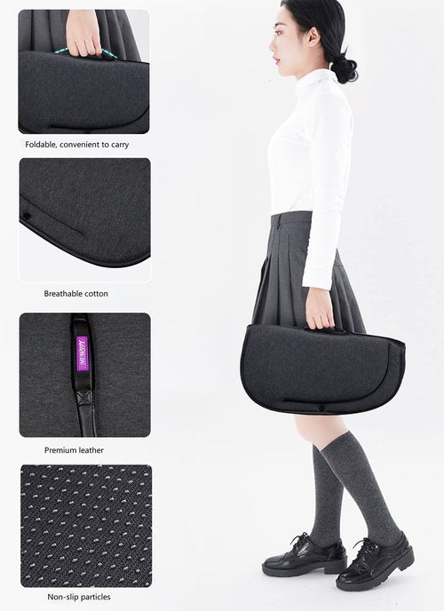 Gel Seat Cushion Orthopedic Lightweight Folding Seat Cushion for Car/Chair/Train/Airplane/Stadium Seat