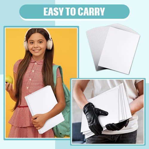 20 Pack Foam Board 16 x 20 x 3/16" White Poster Board Bulk Large White Foam Core Boards for Crafts Framing Art Display Presentation Projects School Office