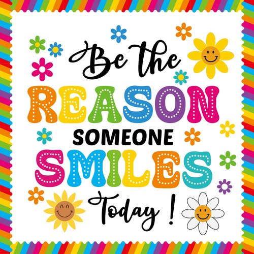 Welcome Back to School Bulletin Board Decorations, Be The Reason Someone Smiles Today Bulletin Board Decor Sets for Smiley Face Classroom Decor, Boho Theme Back to School Decorations for Classroom