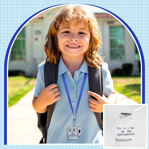 Weekgrat 6 Sets Acrylic Back to School Hall Pass Lanyards Unbreakable School Passes Set for Teachers Cute Classroom Passes for Bathroom, Office, Library and Nurse Classroom Supplies(Cute)