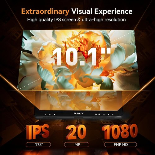 Elikliv EDM9 Max Digital Microscope - 20MP 1500X HD IPS Coin Magnifier with 10.1" Screen & Light