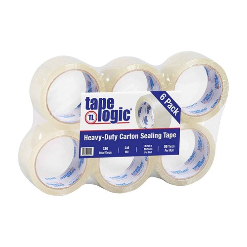 AVIDITI Packaging Tape for Boxes, 2in x 55 Yards, 6-Pack | Clear Acrylic Tape Strong for Packing, Mailing, Boxing, Package, Shipping, Moving, Home and Office, Bulk Refill for Dispenser