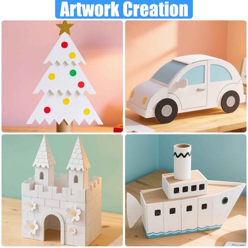 ToLanbbt 12 Pack White Foam Board, 16 x 20 x 3/16" Thick Foam Core Acid Free Poster Foamboard for Art Craft Projects, Painting, Displaying, Signage, Wedding, School