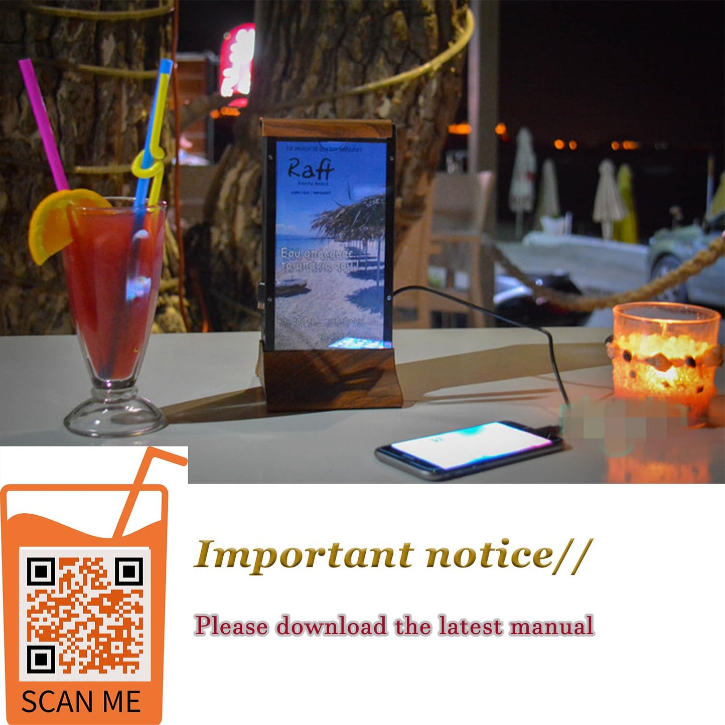 WeADS 868PX Dual-Sided 8" Interactive Digital Signage
