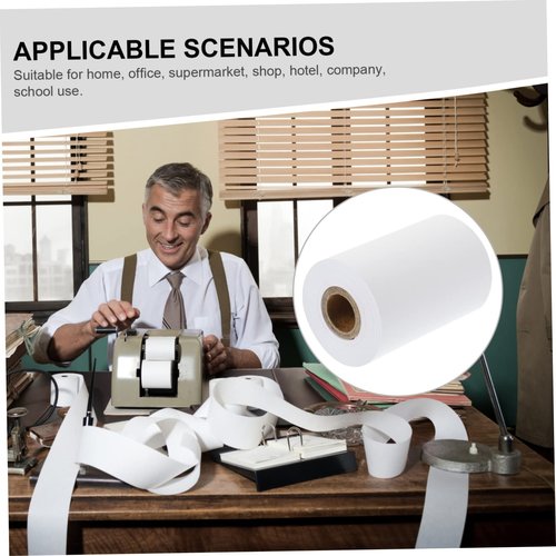KALLORY 10Rolls Multipurpose Thermal Paper for Cash Registers Printing for Retail and Office Use Core