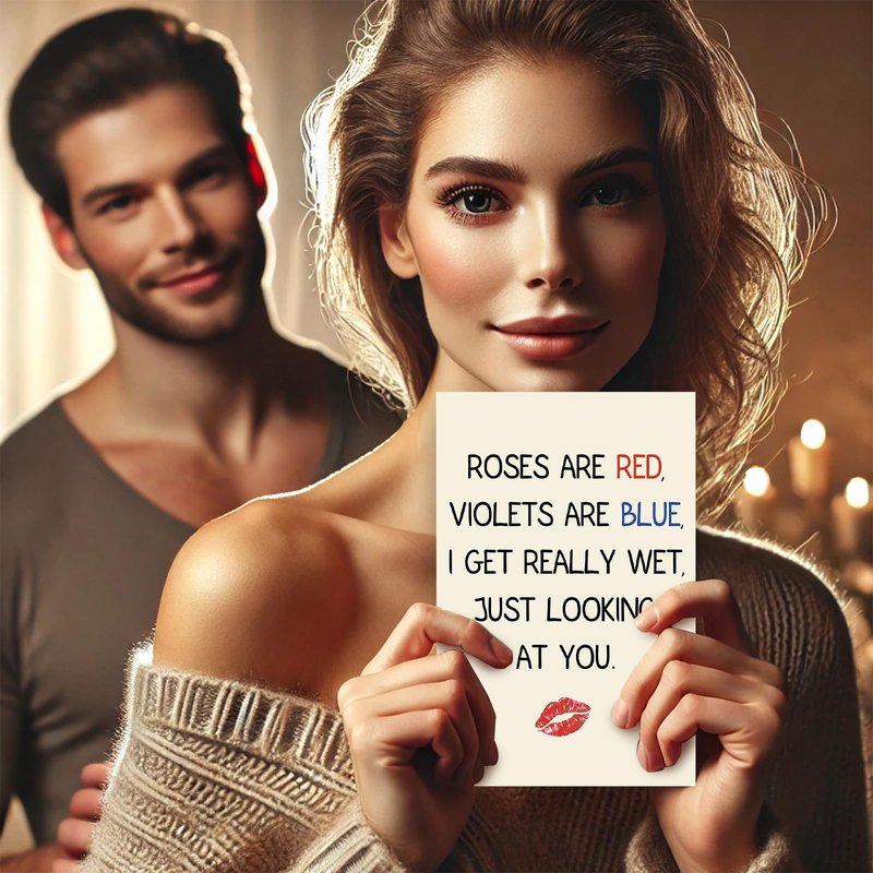 Gerdiny Anniversary Card, Valentines Gifts for Him, Funny Valentines Day Card for Husband, Naughty Valentine's Day Card Gifts for Boyfriend, Sexy Anniversary Card Gifts for Men, Happy Birthday Decorations