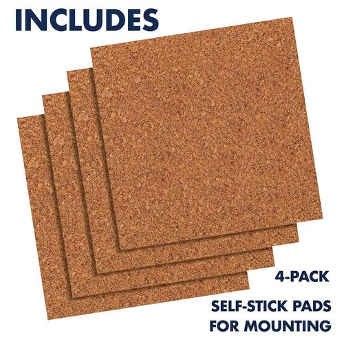 Quartet Cork Tiles, Bulletin Board Cork Panels 12" x 12" x 3/16", Natural, (102) (Pack of 24)