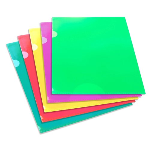 LOLLO WAVE Magnetic File Organizer - 3 Tier Wall Document Storage - For Filling Cabinets, Refrigerators and Work Stations-Complete with 5 Pack of Folders
