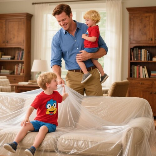 157.5" x 22 Yards Cushion Wrap Silk Film Waterproof, Cushion Wrap Silk Film Upholstery Cushion Wrap Easily Install Foam into Cushion Cover for Cushions, Packaging Wrap for Furniture Home Office Cover